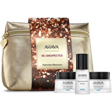 Ahava Be Unexpected Hydration Obsession Set: Hyaluronic Acid Leave-on Mask 50ml/1.7oz & Hyaluronic Acid Serum 30ml/1oz & Hyaluronic Acid 24/7 Cream 50ml/1.7oz & Crystal Osmoter X6 Serum 0.5ml/0.02oz 4pcs Ahava Be Unexpected Hydration Obsession Set: Hyaluronic Acid Leave-on Mask 50ml/1.7oz & Hyaluronic Acid Serum 30ml/1oz & Hyaluronic Acid 24/7 Cream 50ml/1.7oz & Crystal Osmoter X6 Serum 0.5ml/0.02oz 4pcs