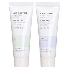 The Face Shop Air Cotton Makeup Base SPF30 PA++ (2 Colors) - #02 Lavender The Face Shop Air Cotton Makeup Base SPF30 PA++ (2 Colors) - #02 Lavender