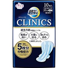 elis Super Relief until Morning Clinics Night Wing Feminine Pads 40cm - 10 pcs elis Super Relief until Morning Clinics Night Wing Feminine Pads 40cm - 10 pcs