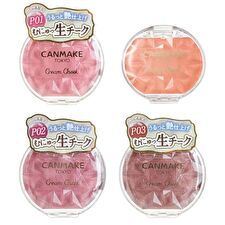 Canmake Cream Cheek Pearl Type - P01 Peach Dazzle Canmake Cream Cheek Pearl Type - P01 Peach Dazzle