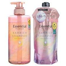 Kao Essential Premium Barrier Silky & Smooth Shampoo - 340ml Refill Kao Essential Premium Barrier Silky & Smooth Shampoo - 340ml Refill