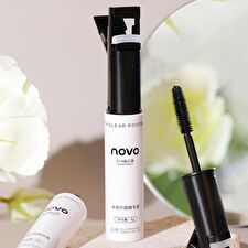 Novo 2 In 1 Volumizing Mascara + Eyelash Curler - 1# Black - 6g Novo 2 In 1 Volumizing Mascara + Eyelash Curler - 1# Black - 6g