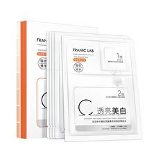 Franic Lab Series Whitening Brightening 2-Step Mask Set (15pcs) - (1.5g + 25g) x 15pcs Franic Lab Series Whitening Brightening 2-Step Mask Set (15pcs) - (1.5g + 25g) x 15pcs