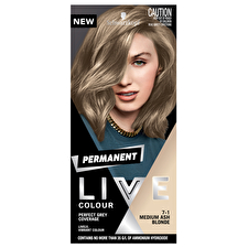 Schwarzkopf Live Colour Permanent 7.1 Medium Ash Blonde Schwarzkopf Live Colour Permanent 7.1 Medium Ash Blonde