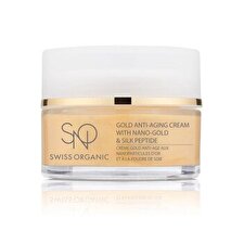 SNO Swiss Organic Gold Anti-Aging Cream with Nano-Gold & Silk Peptide 50ml Fixed Size SNO Swiss Organic Gold Anti-Aging Cream with Nano-Gold & Silk Peptide 50ml Fixed Size