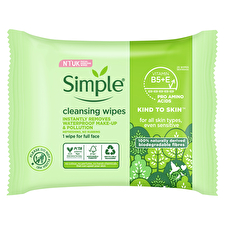 Simple Biodegradable Cleansing Wipes 25 Pack Simple Biodegradable Cleansing Wipes 25 Pack