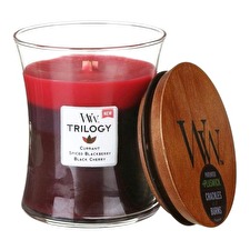 WoodWick Sun Ripened Berries Trilogy Vase (berry Ripening In The Sun) - Scented Candle 275.0g WoodWick Sun Ripened Berries Trilogy Vase (berry Ripening In The Sun) - Scented Candle 275.0g