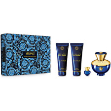 Versace Dylan Blue Pour Femme Gift Set Eau De Parfum 100ml Body Lotion 100ml Shower Gel 100ml And Miniature Eau De Parfum 5ml 100ml Versace Dylan Blue Pour Femme Gift Set Eau De Parfum 100ml Body Lotion 100ml Shower Gel 100ml And Miniature Eau De Parfum 5ml 100ml