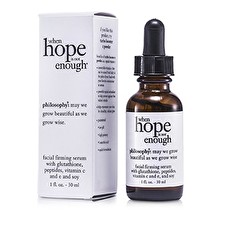 Philosophy When Hope is Not Enough Facial Firming Serum With Glutathione, Peptides, Vitamin C and E and Soy 29.6ml/1oz Philosophy When Hope is Not Enough Facial Firming Serum With Glutathione, Peptides, Vitamin C and E and Soy 29.6ml/1oz
