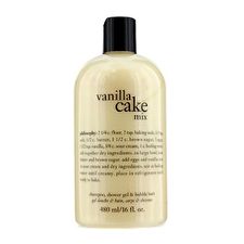 Philosophy Vanilla Cake Mix Shampoo, Shower Gel & Bubble Bath 480ml/16oz Philosophy Vanilla Cake Mix Shampoo, Shower Gel & Bubble Bath 480ml/16oz