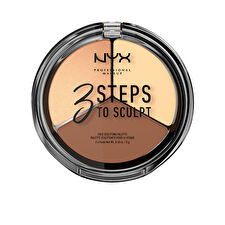 Nyx Professional Make Up 3 Steps To Sculpt Face Sculpting Palette #light Nyx Professional Make Up 3 Steps To Sculpt Face Sculpting Palette #light