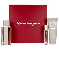 Salvatore Ferragamo Ferragamo Bright Leather Man Set Eau De Toilette 100ml & Eau De Toilette 10ml & Sg 100ml Salvatore Ferragamo Ferragamo Bright Leather Man Set Eau De Toilette 100ml & Eau De Toilette 10ml & Sg 100ml