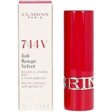 Clarins Joli Rouge Velvet Matte Cream Lipstick 744v 3.5 G *vial Clarins Joli Rouge Velvet Matte Cream Lipstick 744v 3.5 G *vial