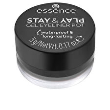 Essence Stay & Play Gel Eyeliner Jar #01-black 5g Essence Stay & Play Gel Eyeliner Jar #01-black 5g