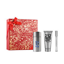 Carolina Herrera 212 Men Eau De Toilette Spray 100ml Set 3 Pieces Carolina Herrera 212 Men Eau De Toilette Spray 100ml Set 3 Pieces