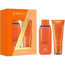 Lancaster My Sun Routine Duo Spf50 Kit Sun Beauty Body Milk Spf50 175ml/golden Tan Maximizer 125ml 300ml Lancaster My Sun Routine Duo Spf50 Kit Sun Beauty Body Milk Spf50 175ml/golden Tan Maximizer 125ml 300ml