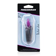 Tweezerman Mini Nail Rescue 4pcs Set - # With Pink Nail File 4pcs Tweezerman Mini Nail Rescue 4pcs Set - # With Pink Nail File 4pcs