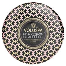 Voluspa 3 Wick Decorative Tin Candle - Pink Citron Grapefruit 340g/12oz Voluspa 3 Wick Decorative Tin Candle - Pink Citron Grapefruit 340g/12oz