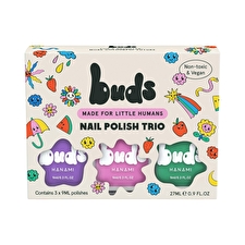Hanami Buds Kids Nail Polish Trio Twist 3 X 9ml Hanami Buds Kids Nail Polish Trio Twist 3 X 9ml
