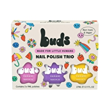 Hanami Buds Kids Nail Polish Trio Fizz 3 X 9ml Hanami Buds Kids Nail Polish Trio Fizz 3 X 9ml