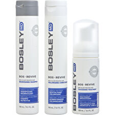 Bosley MD BosRevive Volumizing Non Color Treated Kit: Nourishing Shampoo 5.1oz+ Volumizing Conditioner 5.1oz+ Treatment 3.4oz 3pcs Bosley MD BosRevive Volumizing Non Color Treated Kit: Nourishing Shampoo 5.1oz+ Volumizing Conditioner 5.1oz+ Treatment 3.4oz 3pcs