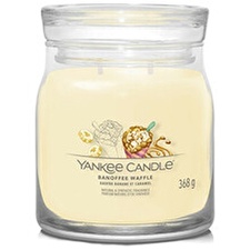 Yankee Candle Aromatic Candle Signature Glass Medium Banoffee Waffle 368 G Yankee Candle Aromatic Candle Signature Glass Medium Banoffee Waffle 368 G