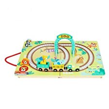 Tooky Toy Co Tabletop Railroad Zoo 30x24x6cm Tooky Toy Co Tabletop Railroad Zoo 30x24x6cm