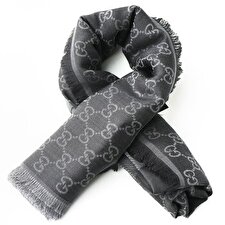 Gucci Square Scarf 281942 Dark Grey Dark Grey Gucci Square Scarf 281942 Dark Grey Dark Grey