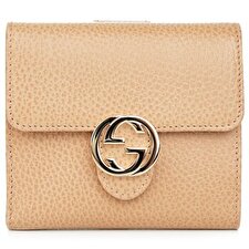 Gucci Interlock GG Bifold Leather Wallet 615525 Light Camel Gucci Interlock GG Bifold Leather Wallet 615525 Light Camel