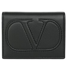 Valentino Garavani Valentino Flap French Wallet - Black Black Valentino Garavani Valentino Flap French Wallet - Black Black