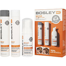 Bosley MD BosRevive Volumizing Color Safe Kit: Nourishing Shampoo 5.1oz+Volumizing Conditioner 5.1oz+Leave In Treatment 3.4oz 3pcs Bosley MD BosRevive Volumizing Color Safe Kit: Nourishing Shampoo 5.1oz+Volumizing Conditioner 5.1oz+Leave In Treatment 3.4oz 3pcs