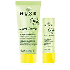 Nuxe Sweet Lemon Kit Softening Lip Stick 4g/hand And Nail Cream 30ml 34ml Nuxe Sweet Lemon Kit Softening Lip Stick 4g/hand And Nail Cream 30ml 34ml