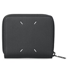 Maison Margiela Zip-around compact wallet Black Maison Margiela Zip-around compact wallet Black