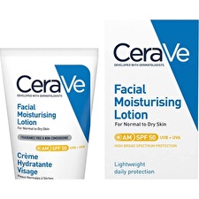 Cerave Facial Moisturising Lotion Spf50 For Normal To Dry Skin 52ml Cerave Facial Moisturising Lotion Spf50 For Normal To Dry Skin 52ml