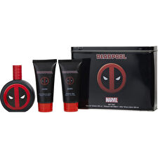 Marvel Deadpool Dark Eau De Toilette Spray & Shower Gel & Aftershave Balm 100ml/3.4oz Marvel Deadpool Dark Eau De Toilette Spray & Shower Gel & Aftershave Balm 100ml/3.4oz