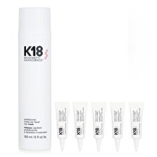 K18 Hair Care Set: Professional Molecular Repair Hair Mask 150ml x1 + travel set 5mlx5 6pcs K18 Hair Care Set: Professional Molecular Repair Hair Mask 150ml x1 + travel set 5mlx5 6pcs