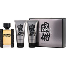 Salvatore Ferragamo Uomo Man Set Eau De Toilette 100ml & Shampoo & Sg 100ml & Asb 100ml Salvatore Ferragamo Uomo Man Set Eau De Toilette 100ml & Shampoo & Sg 100ml & Asb 100ml