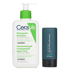 Pelo Baum Hair Revitalizing Shampoo 150ml X CeraVe Hydrating Cleanser For Normal to Dry Skin (With Pump) 236ml 2pcs Pelo Baum Hair Revitalizing Shampoo 150ml X CeraVe Hydrating Cleanser For Normal to Dry Skin (With Pump) 236ml 2pcs