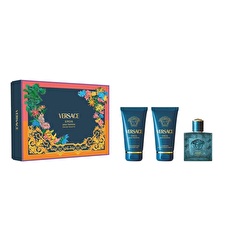 Versace Set Versace: Eros Eau De Parfum For Men 50ml & Eros Shower Gel For All Skin Types 50ml & Eros Hydrating After-shave Balm 50ml Versace Set Versace: Eros Eau De Parfum For Men 50ml & Eros Shower Gel For All Skin Types 50ml & Eros Hydrating After-shave Balm 50ml