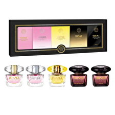 Versace Set Versace: Bright Crystal Parfum For Women 5ml *miniature & Bright Crystal Eau De Toilette For Women 5ml *miniature & Yellow Diamond Eau De Toilette For Women 5ml *miniature & Crystal Noir Eau De Toilette For Women 5ml *miniature & Crystal Noir Parfum For Women 5ml *miniature Versace Set Versace: Bright Crystal Parfum For Women 5ml *miniature & Bright Crystal Eau De Toilette For Women 5ml *miniature & Yellow Diamond Eau De Toilette For Women 5ml *miniature & Crystal Noir Eau De Toilette For Women 5ml *miniature & Crystal Noir Parfum For Women 5ml *miniature