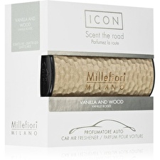 Millefiori Milano Icon Car Air Freshener Vanilla & Wood Metal Millefiori Milano Icon Car Air Freshener Vanilla & Wood Metal