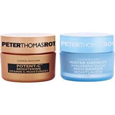 Peter Thomas Roth Day & Night Moisture Must-haves Set: Potent-c Moisturizer & Water Drench Hyaluronic Cloud Rich Barrier Moisturizer 20ml/0.67oz Peter Thomas Roth Day & Night Moisture Must-haves Set: Potent-c Moisturizer & Water Drench Hyaluronic Cloud Rich Barrier Moisturizer 20ml/0.67oz