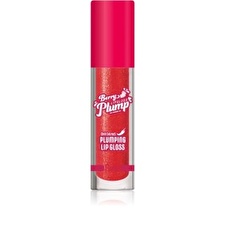 Rude Cosmetics Berry Plump Plumping Lip Gloss - 8 Colors - Strawberry Kiss - 4g Rude Cosmetics Berry Plump Plumping Lip Gloss - 8 Colors - Strawberry Kiss - 4g