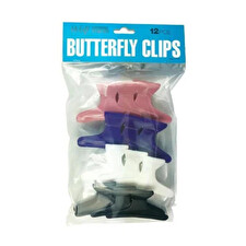 Hi Lift Butterfly Clips Assorted Colours 12 Piece Hi Lift Butterfly Clips Assorted Colours 12 Piece