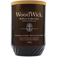 WoodWick Scented Candle Renew Glass Medium Cherry Blossom & Vanilla 184 G WoodWick Scented Candle Renew Glass Medium Cherry Blossom & Vanilla 184 G