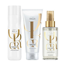 Wella Professionals Oil Reflections Luminous Shampoo, Conditioner & Light Reflective Oil Trio Pack Wella Professionals Oil Reflections Luminous Shampoo, Conditioner & Light Reflective Oil Trio Pack