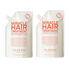 Eleven Australia Miracle Hair Treatment Shampoo & Conditioner 1 Litre Duo Eleven Australia Miracle Hair Treatment Shampoo & Conditioner 1 Litre Duo