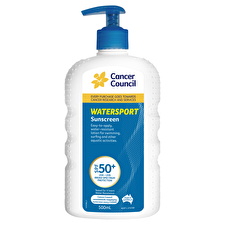 Cancer Council Spf 50+ Watersport 500ml Pump Cancer Council Spf 50+ Watersport 500ml Pump