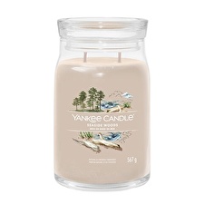 Yankee Candle Aromatic Candle Signature Glass Large Seaside Woods 567 G Yankee Candle Aromatic Candle Signature Glass Large Seaside Woods 567 G