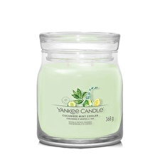 Yankee Candle Aromatic Candle Signature Glass Medium Cucumber Mint Cooler 368 G Yankee Candle Aromatic Candle Signature Glass Medium Cucumber Mint Cooler 368 G